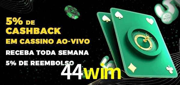 Promoções do cassino ao Vivo 44wim
